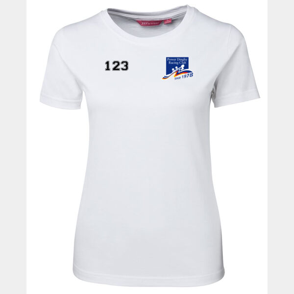 Ladies logo and race number T shirt  Thumbnail